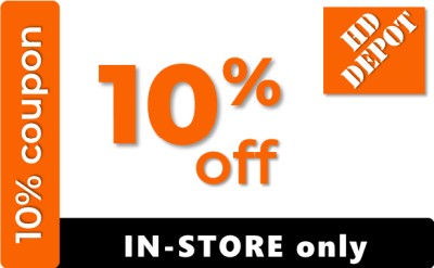 Home Depot Coupon - 10% off IN-STORE ONLY
